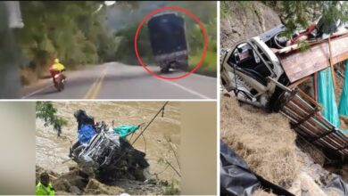 Photo of Camión pierde control y cae al río Cauca en vía Manizales-Medellín